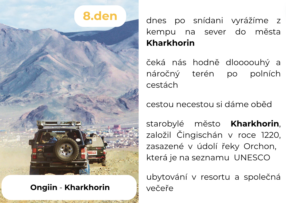 Mongolsko | Self-Drive Expedice | Offroad | Červenec 2024 | Dobrodružství za volantem | Divoká příroda | Luxusní ubytování | All inclusive | teambuilding | rezervace online
